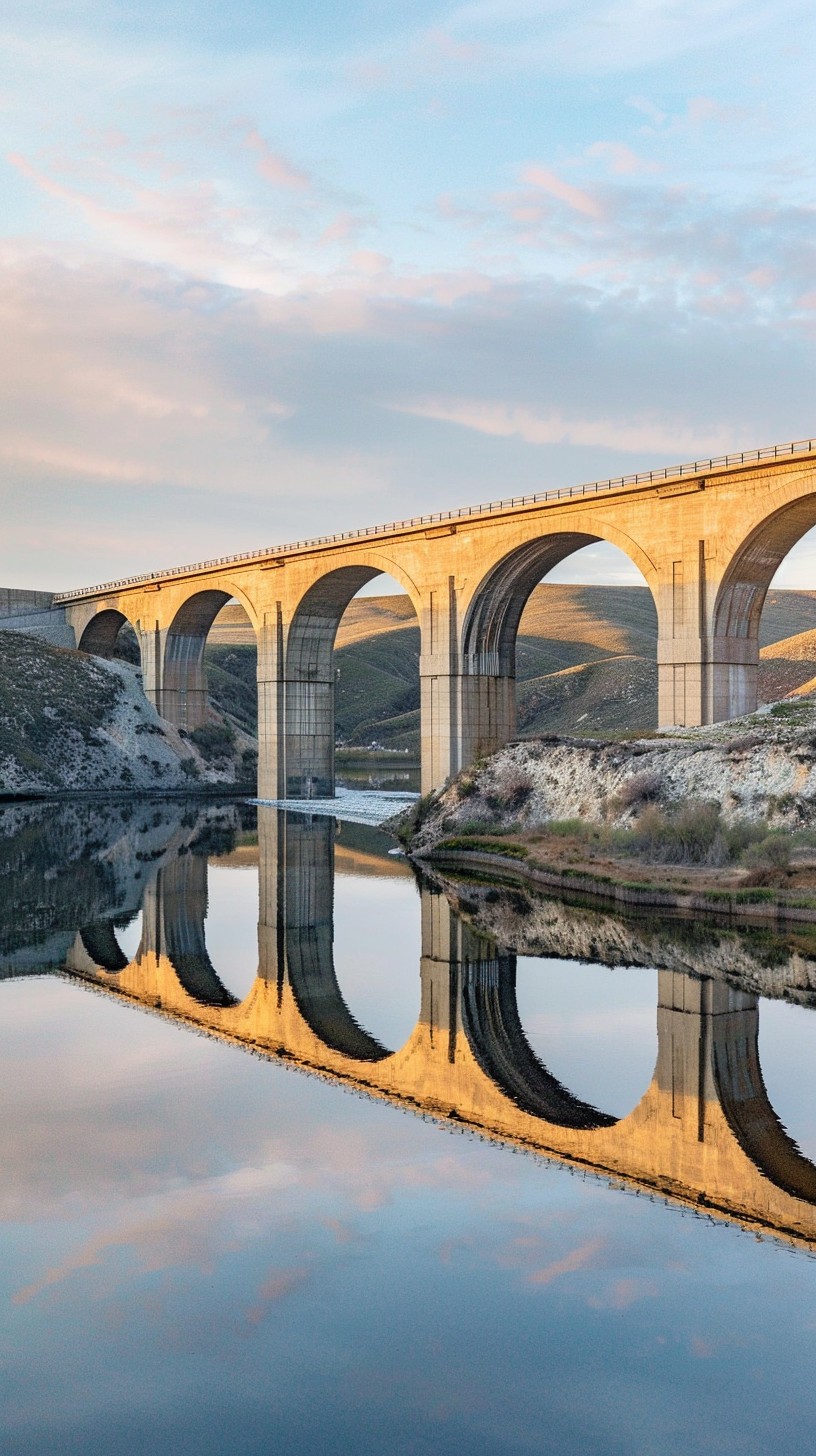 Free Serene Bridge Reflection Image - Bridge, Reflection, Sunset ...