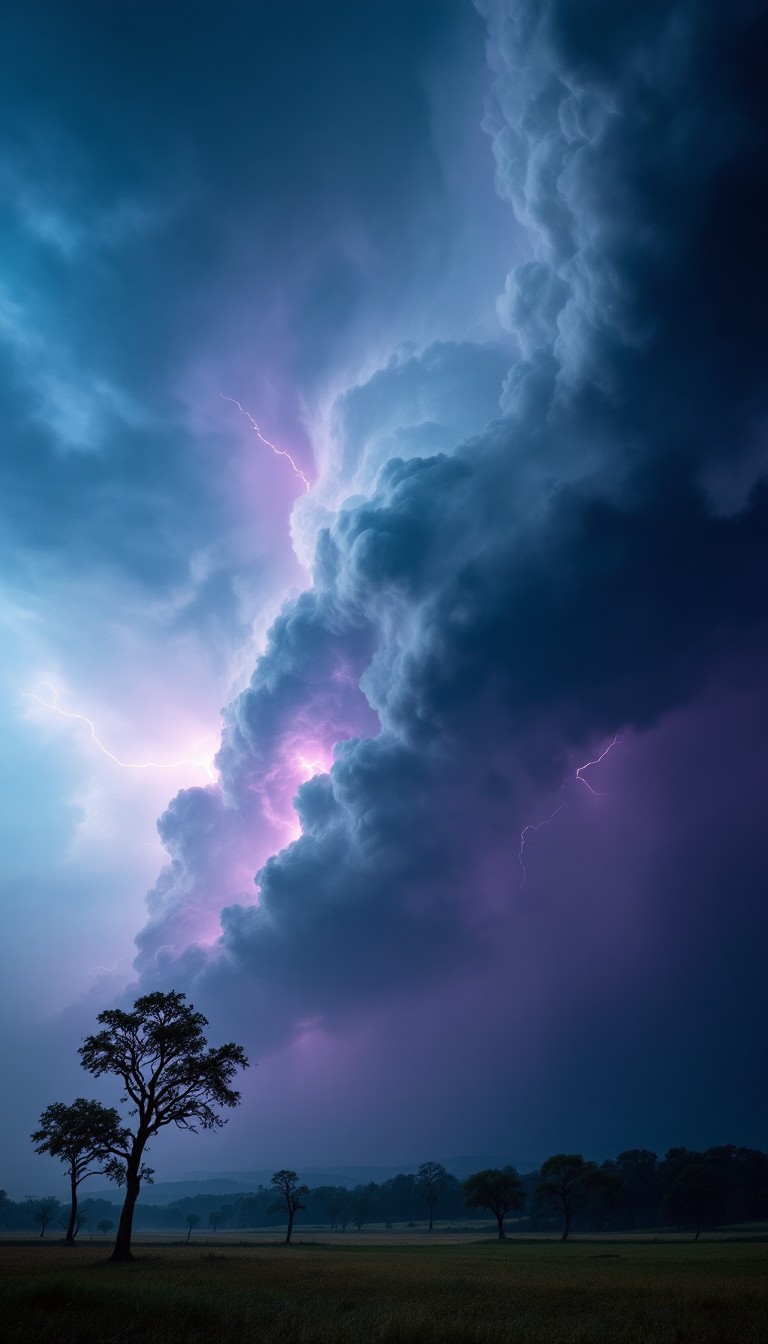 Free Purple Storm Approaches Image - Storm, Lightning, Purple ...