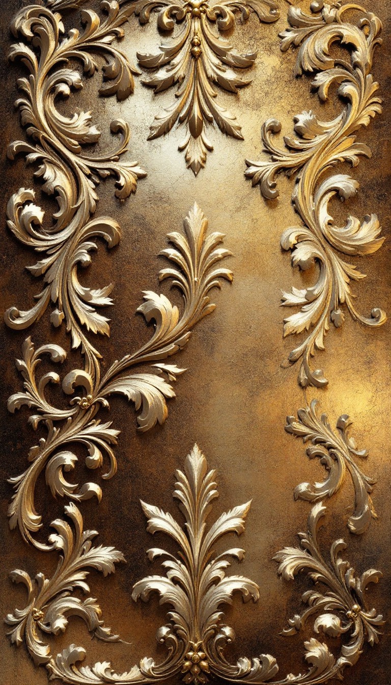 Free Golden Baroque Scrollwork Image - Baroque, Scrollwork, Gilded ...