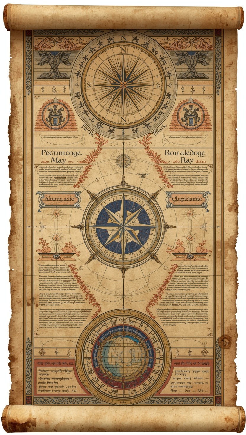 Free Ancient Celestial Chart Image - Scroll, Parchment, Manuscript ...