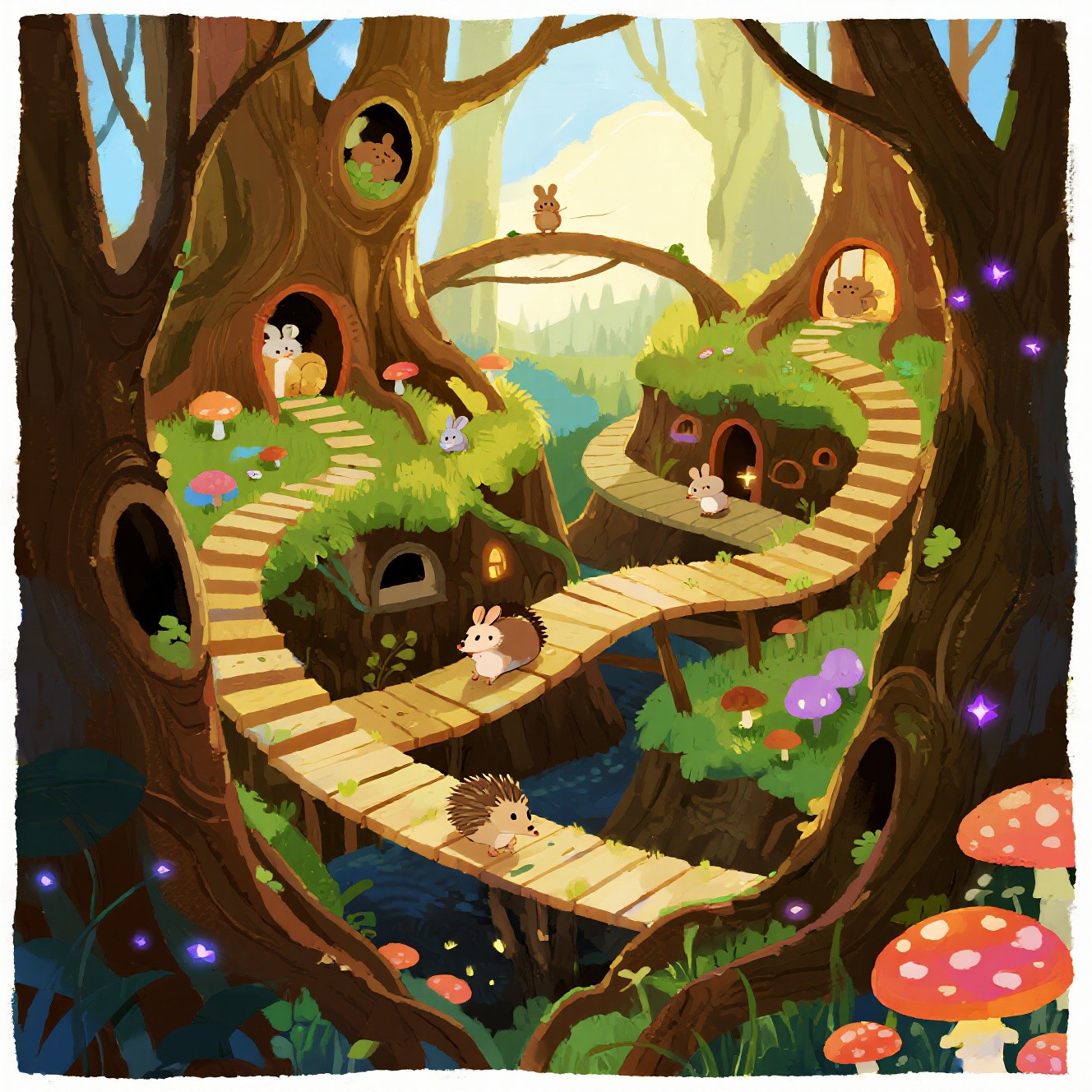 Free Enchanted Root Labyrinth Image - Woodland, Roots, Labyrinth ...