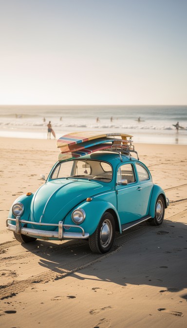 Free Vintage Car Sunset Image - Volkswagen, Sunset, Beach | Download at ...