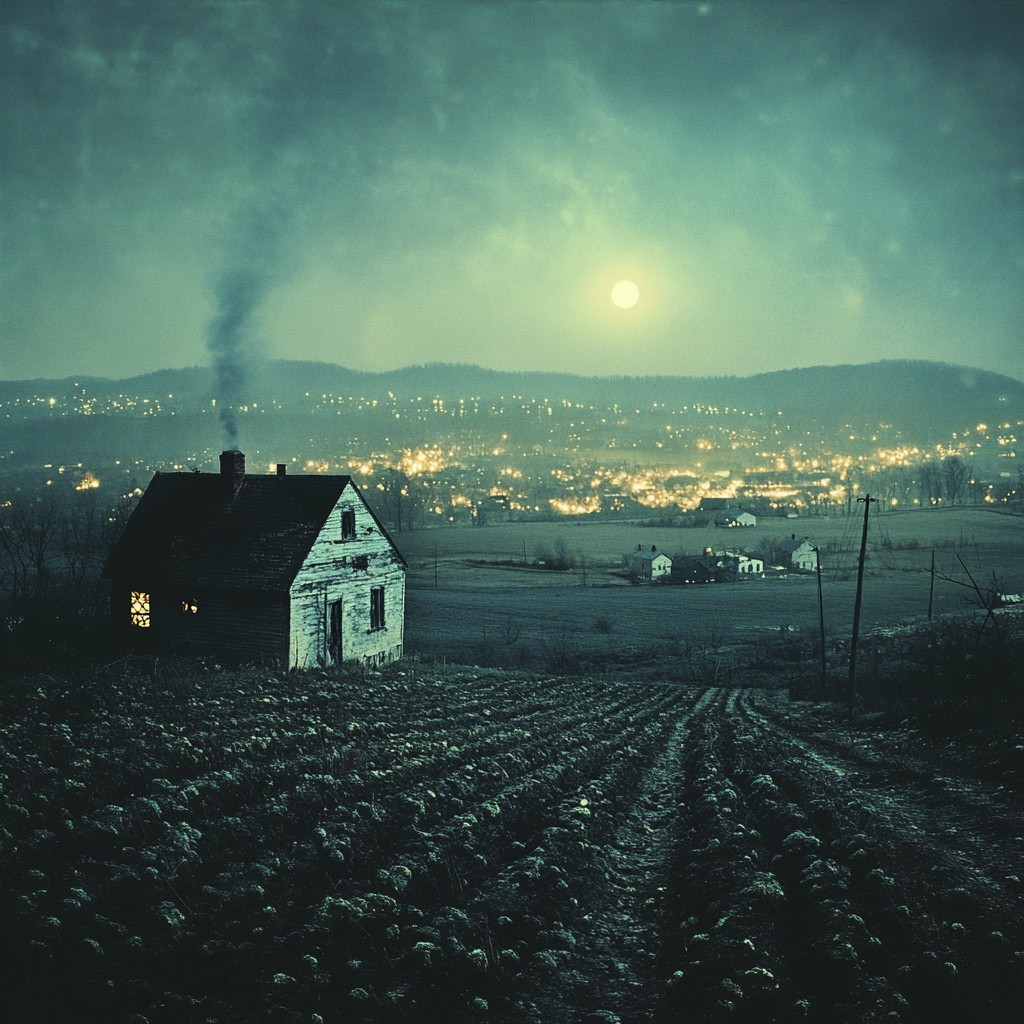 Free Moonlit rural night Image - Moonlit, Farmhouse, Night | Download ...