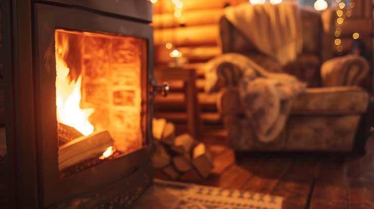 Free Cozy Fireplace Ambiance Image | Download at StockCake