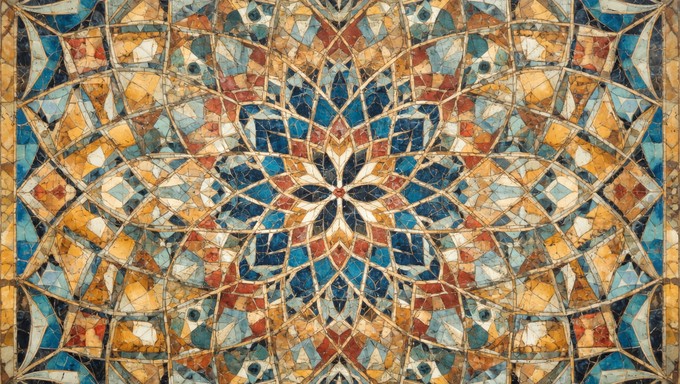 Geometric Mosiac Texture Free Luminous Geometric Mosaic Image - Mosaic, Geometric, Islamic ...