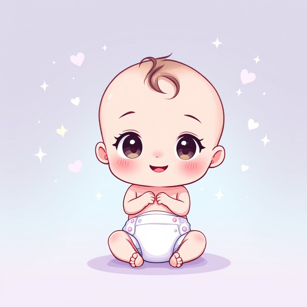 Free Kawaii Baby Joy Image - Baby, Chibi, Anime | Download at StockCake