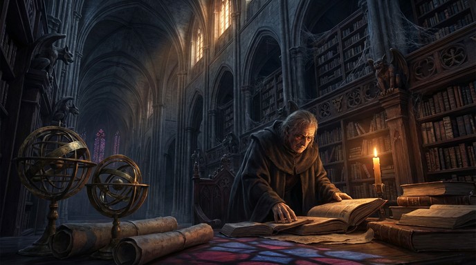 Free Gothic Library Scholar Image - Scholar, Library, Gothic | Download ...