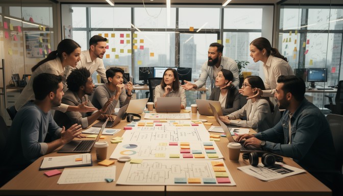 Free Team brainstorming session Image - Teamwork, Collaboration ...