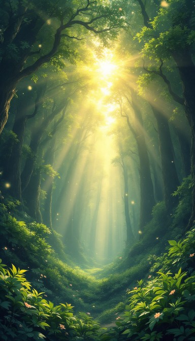 Free Enchanted Forest Path Image - Magical, Forest, Sunbeams | Download ...