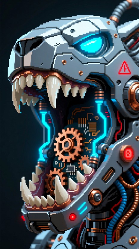 Free Electric Beast Bite Image - Cyberpunk, Jaw, Robotic | Download at ...