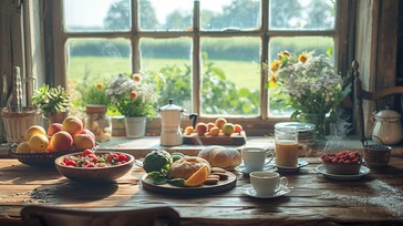 Free Rustic Breakfast Nook Image - Breakfast, Rustic, Kitchen ...