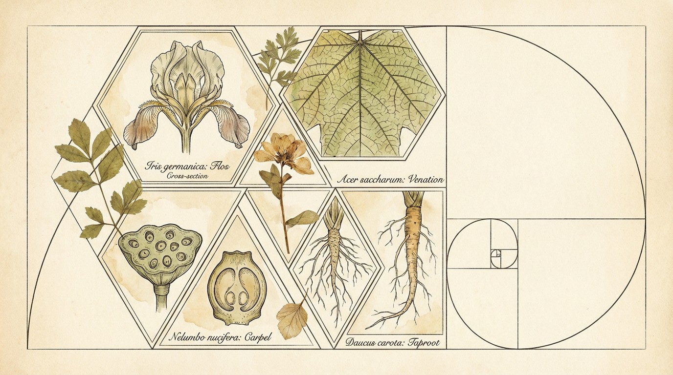 Free Botanical Geometry Study Image - Botanical, Illustration ...