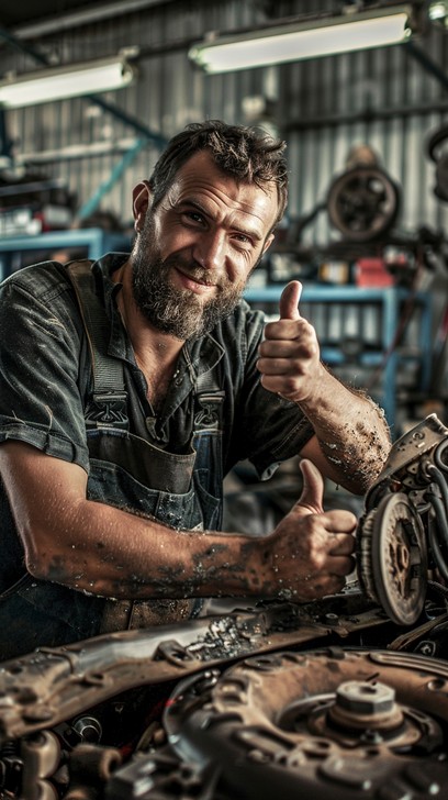 Free Mechanic's Thumbs Up Image - Mechanic, Workshop, Thumbs Up ...