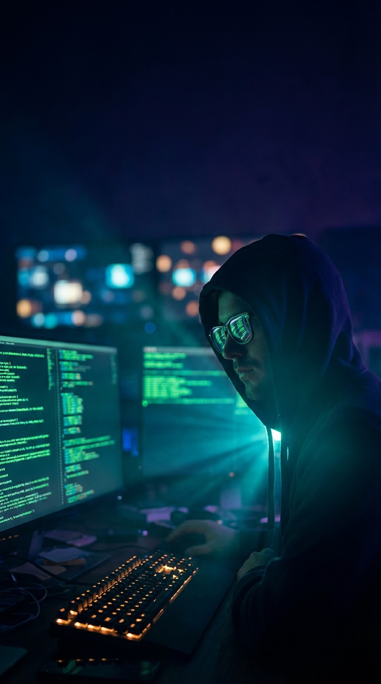 Free Digital Code Guardian Image - Cyberpunk, Hacker, Programmer ...