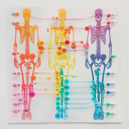 Free Colorful Skeleton Array Image - Skeleton, Colorful, Anatomy ...