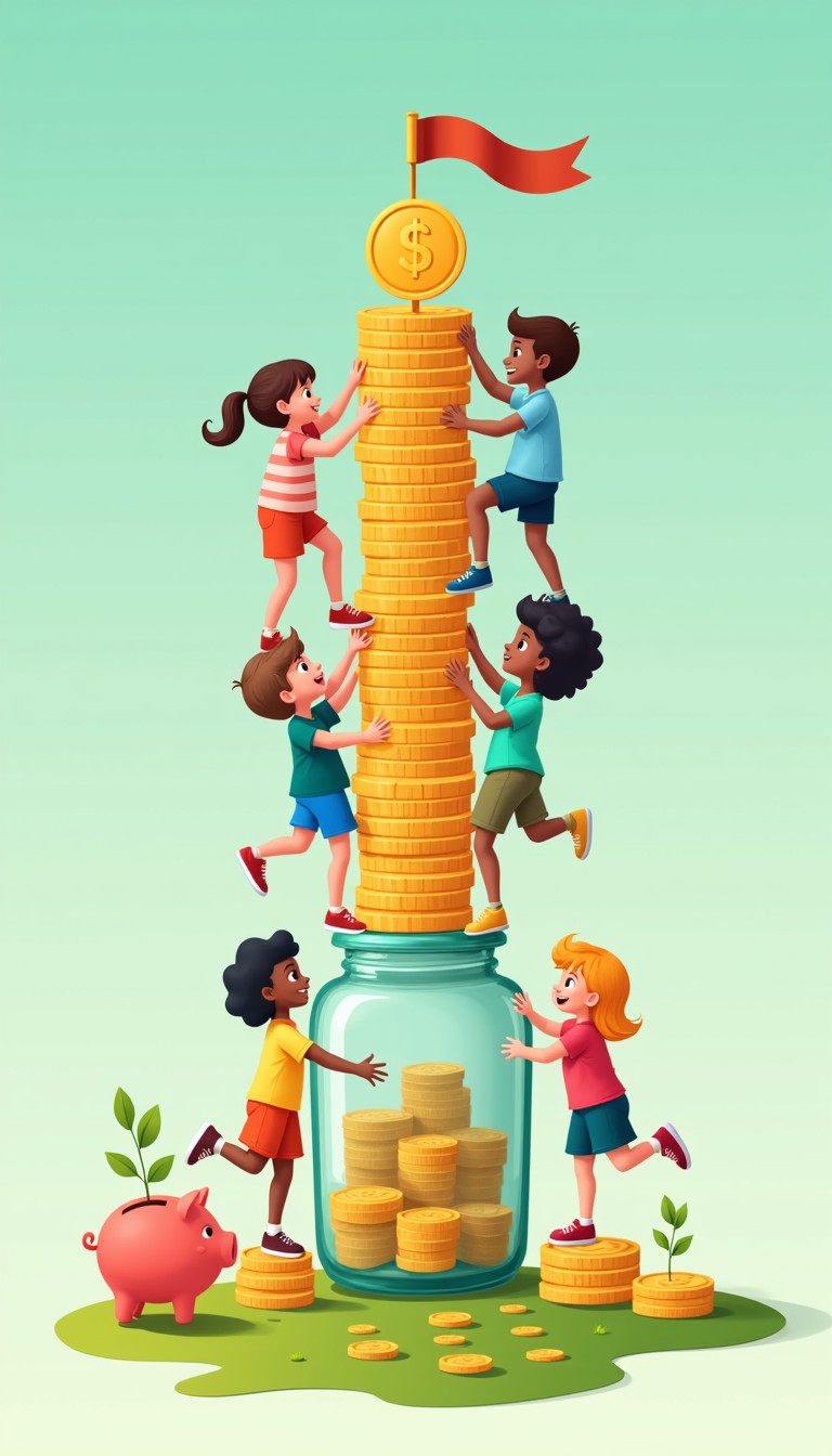Free Saving Together Tower Image - Savings, Children, Teamwork ...