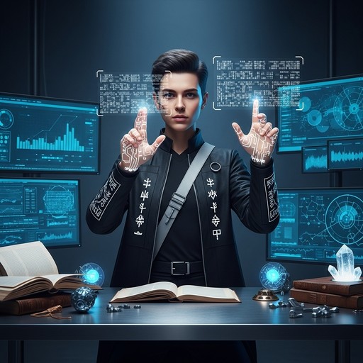 Free Digital Magic Unleashed Image - Futuristic, Holographic ...