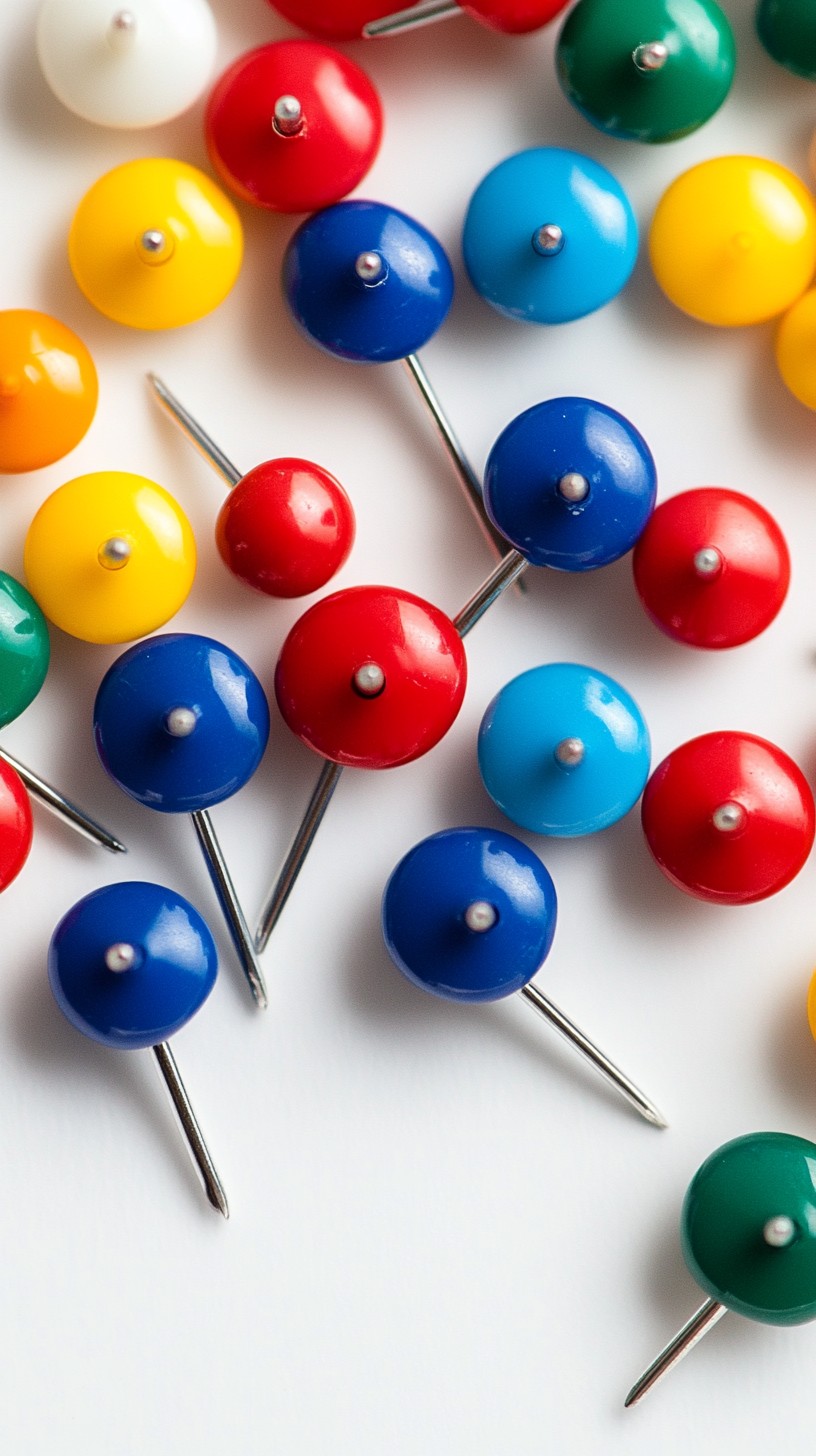 Pin Inage Free Colorful push pins Image - Colorful, Pushpins, Red | Download at ...