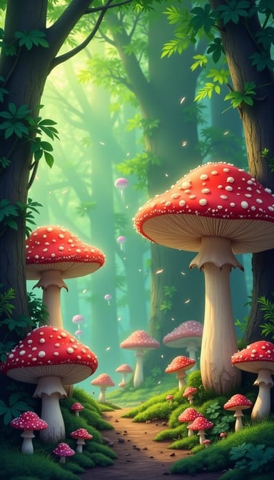 Free Luminous Mushroom Elegance Image - Mushroom, Fungi, Amanita ...