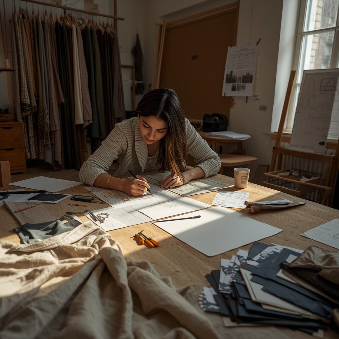 Free Designer Creating Thoughtfully Image - Designer, Fashion, Studio ...
