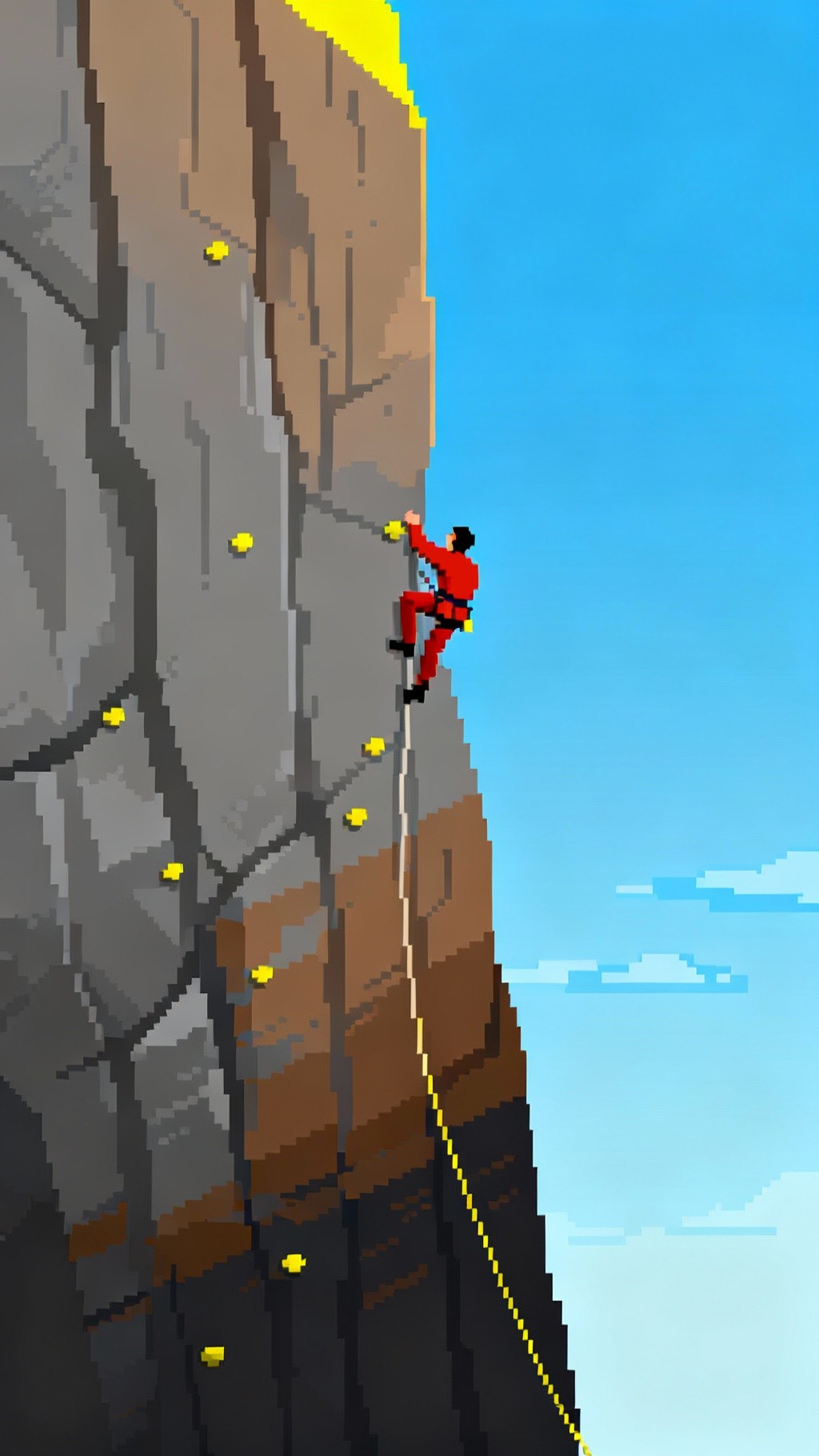 Free Pixel Cliff Climber Image - Climbing, Pixel, Adventure | Download ...