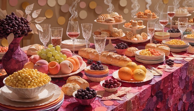 Free Paper Feast Celebration Image - Papercraft, Buffet, Collage ...