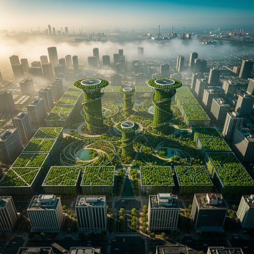 Free Green Urban Future Image - Sustainability, Reforestation, Urban ...