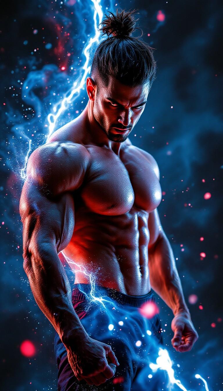 Free Power Meets Lightning Image - Powerful, Lightning, Muscular ...