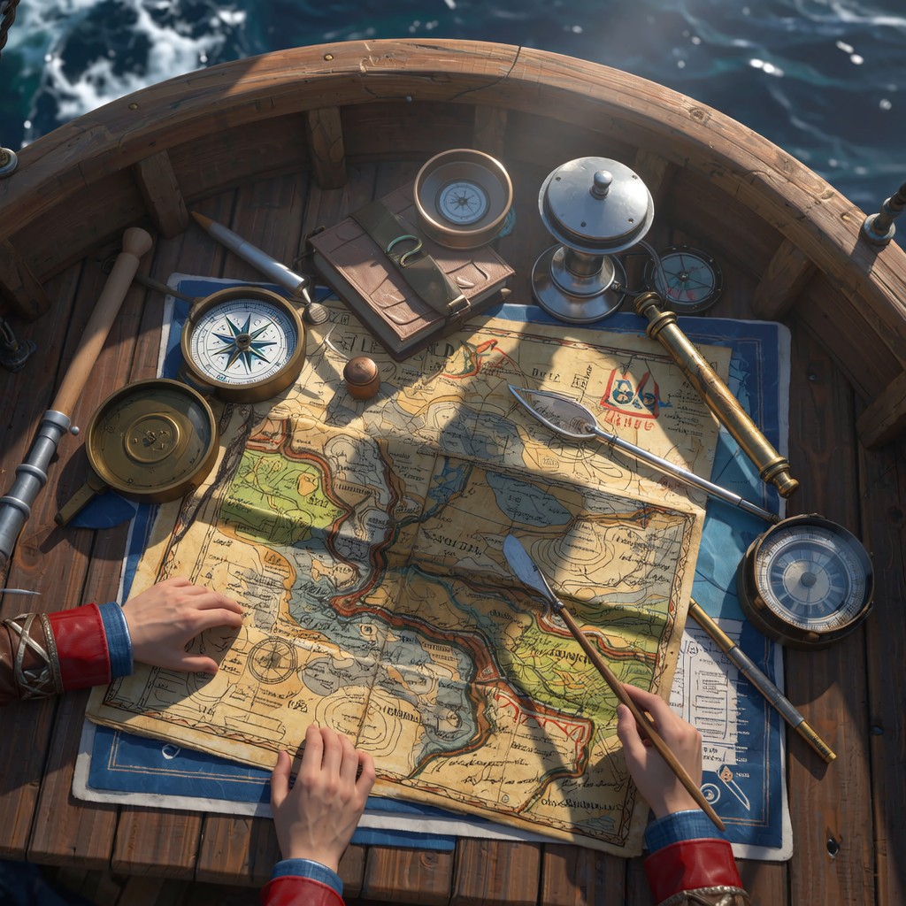 Free Charting Pirate Waters Image - Pirate, Navigator, Map | Download ...