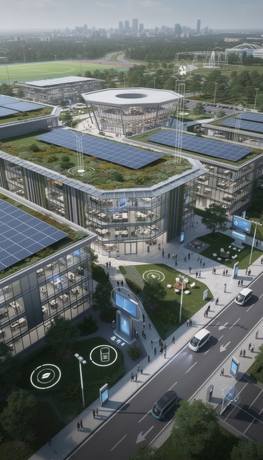 Free Sustainable Campus Future Image - Campus, Sustainable, Technology ...