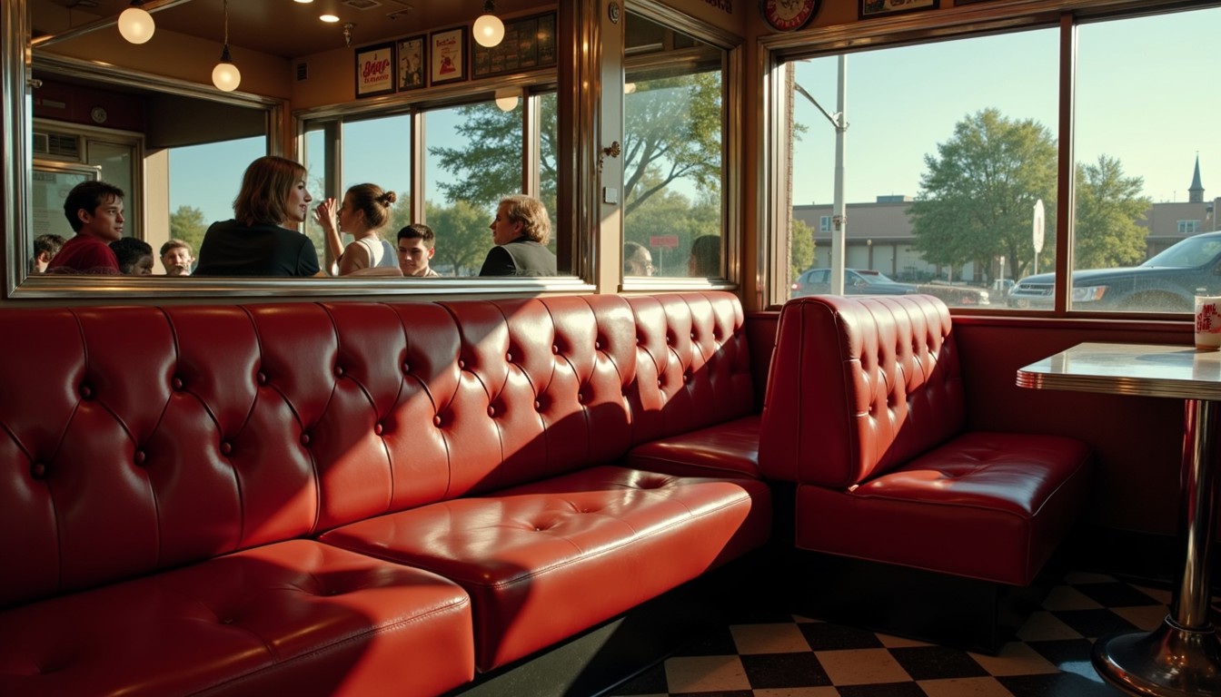 Retor Booths Free Red Vinyl Booths Image - Diner, Retro, Booths | Download at StockCake