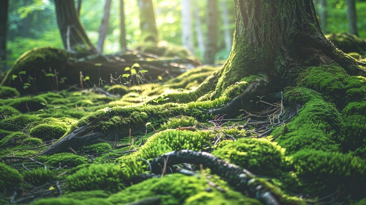 Free Mossy Forest Floor Image - Forest, Moss, Green | Download at StockCake