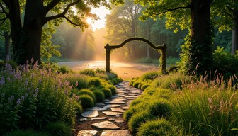 Free Enchanted Forest Gateway Image - Forest, Path, Garden | Download ...