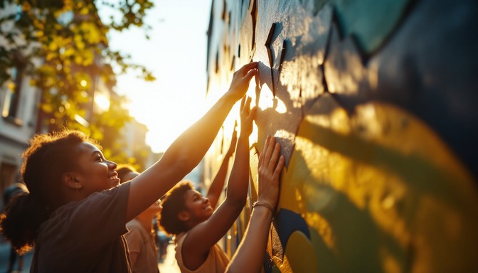 Community Unite Free Community Building Together Image - Sunset, Community ...