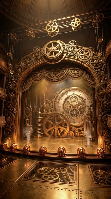 Free Mechanical Clockwork Theater Image - Steampunk, Theater, Stage ...