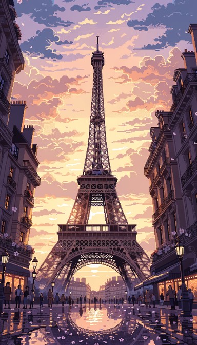 Download Pixel Sunset Blossoms Stock Images for Free | StockCake