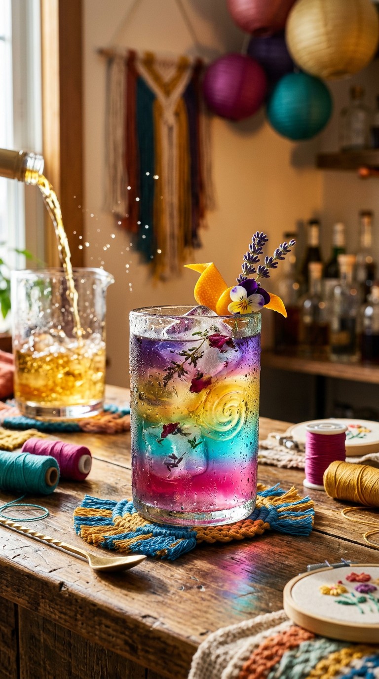 Free Rainbow Cocktail Artistry Image - Rainbow, Beverage, Layered ...
