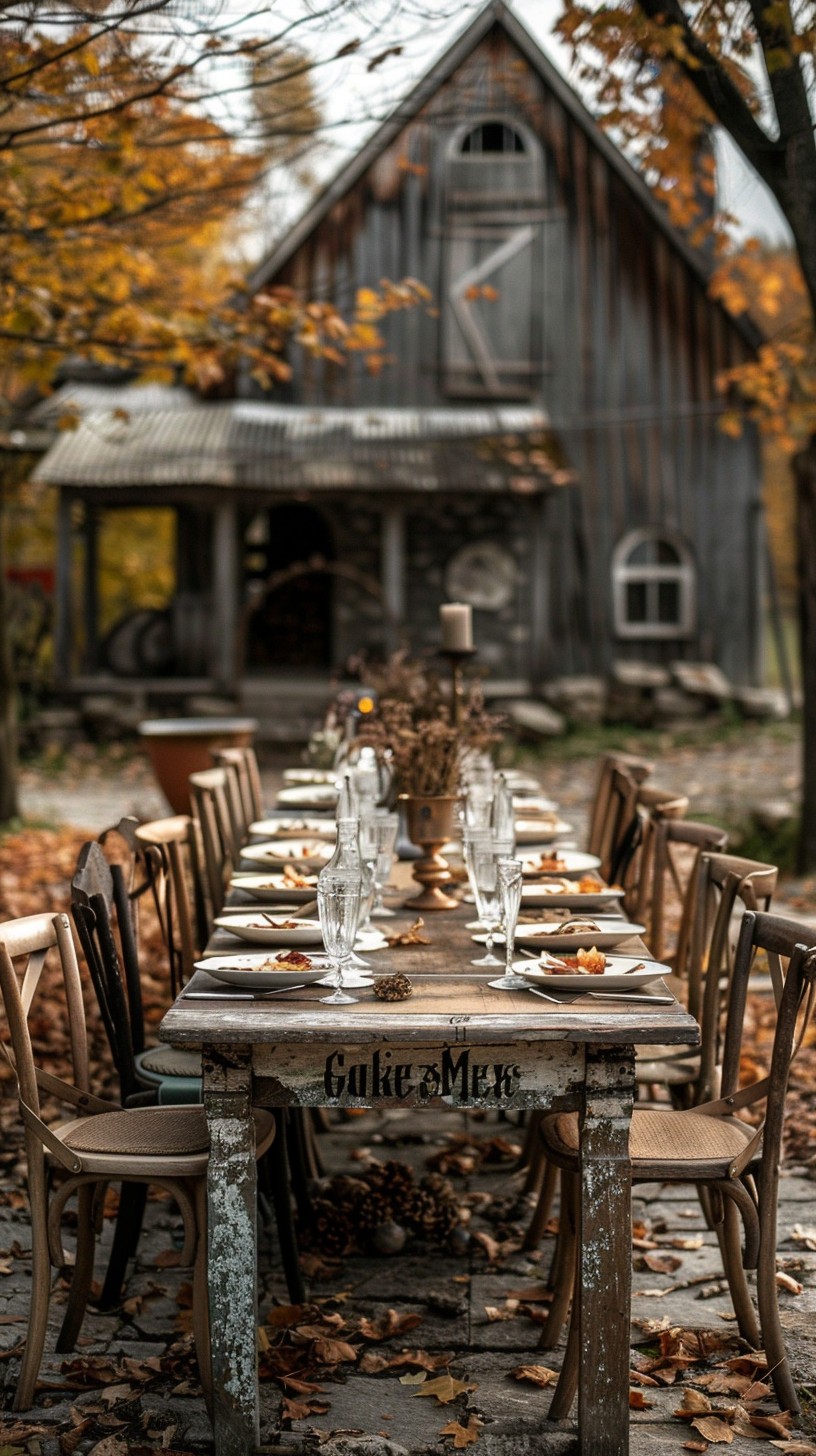 Rustic Banquets Free Rustic Autumn Banquet Image - Autumn, Banquet, Table | Download at ...