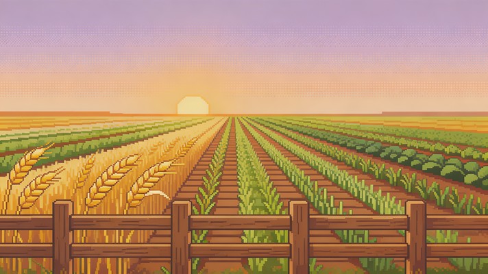 Free Pixel Art Horses Image - Pixel, Horses, Sunset | Download at StockCake