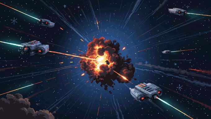 Free Explosive Space Battle Image - Space, Explosion, Spacecraft ...