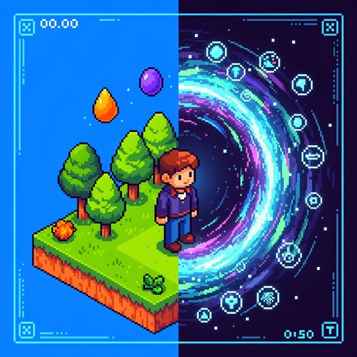Free Portal Between Worlds Image - Pixel, Portal, Retro | Download at ...