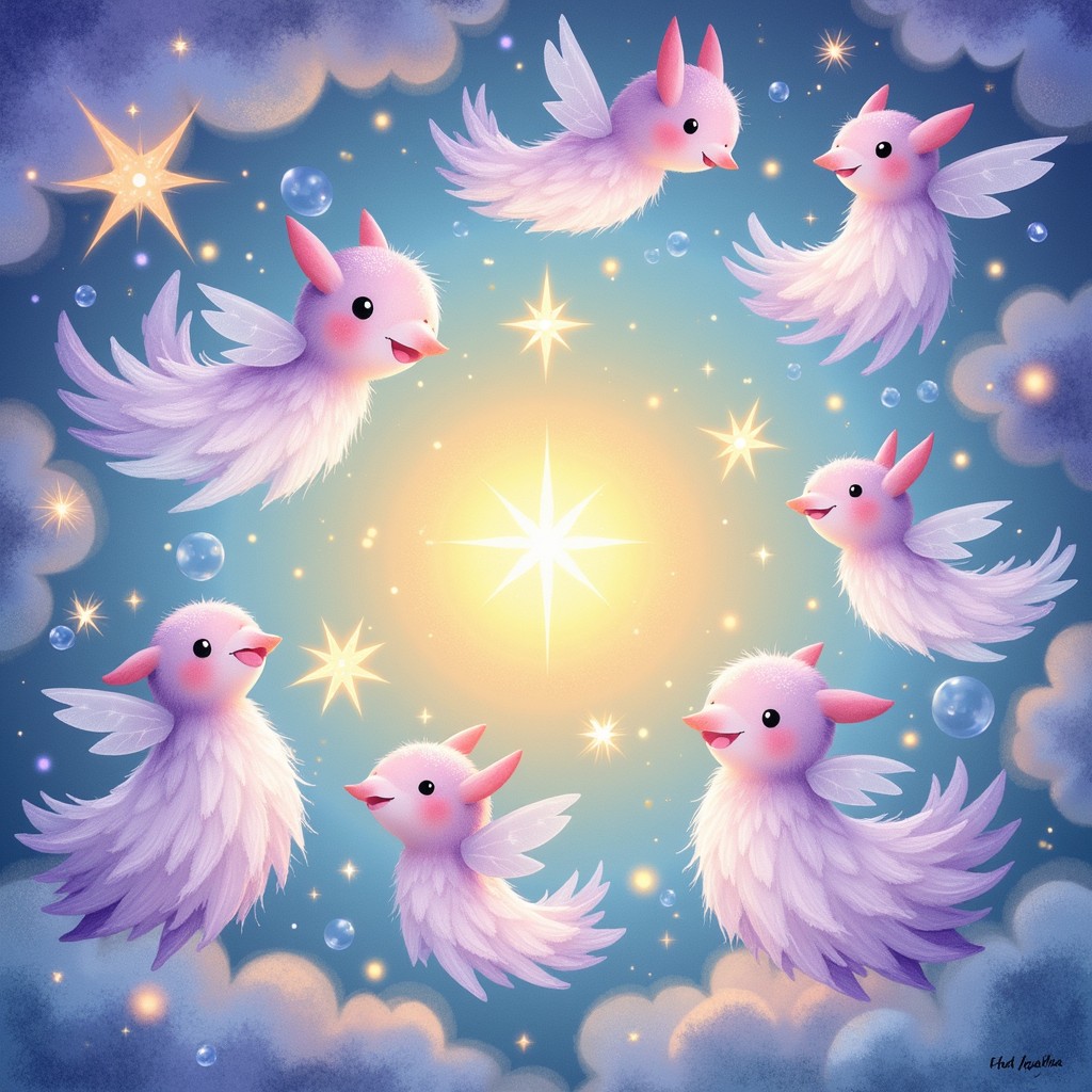 Free Dreamy Pink Birds Image - Birds, Pink, Magical | Download at StockCake