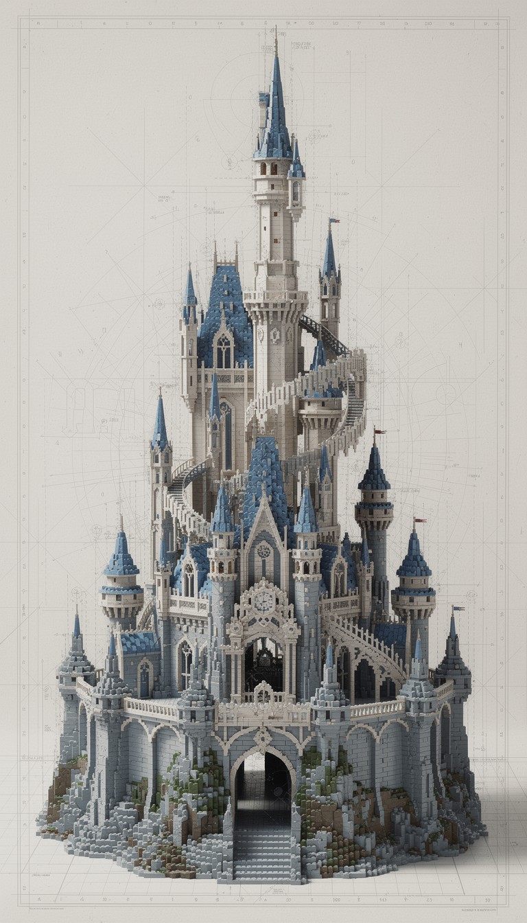Free Majestic Castle Construction Image - Castle, Blocks, Architecture ...