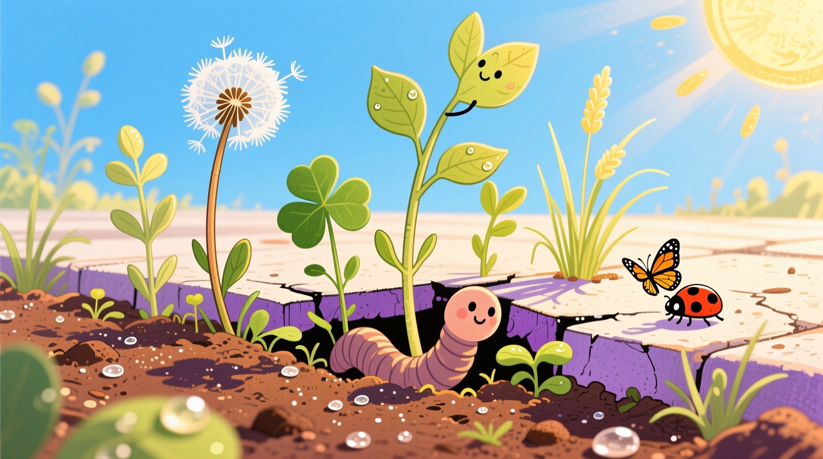 Go Find Nature Free Nature Finds Way Photo - Weeds, Dandelions, Clover | Download at ...