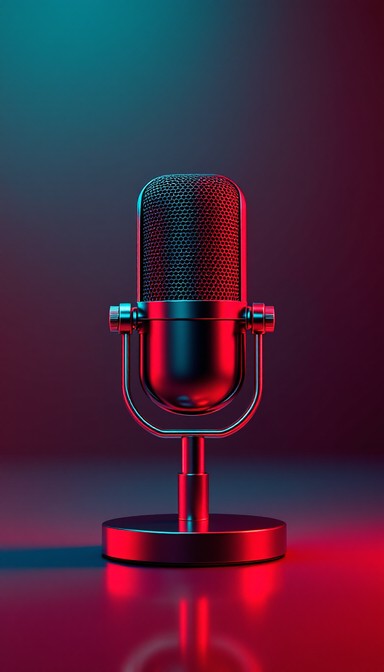 Mic Red Led Free Floating Red Microphone Image | Download at StockCake