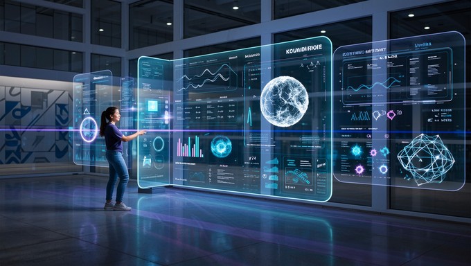 Knowledge Futuristic Free Holographic Knowledge Discovery Image - Holographic, Futuristic ...