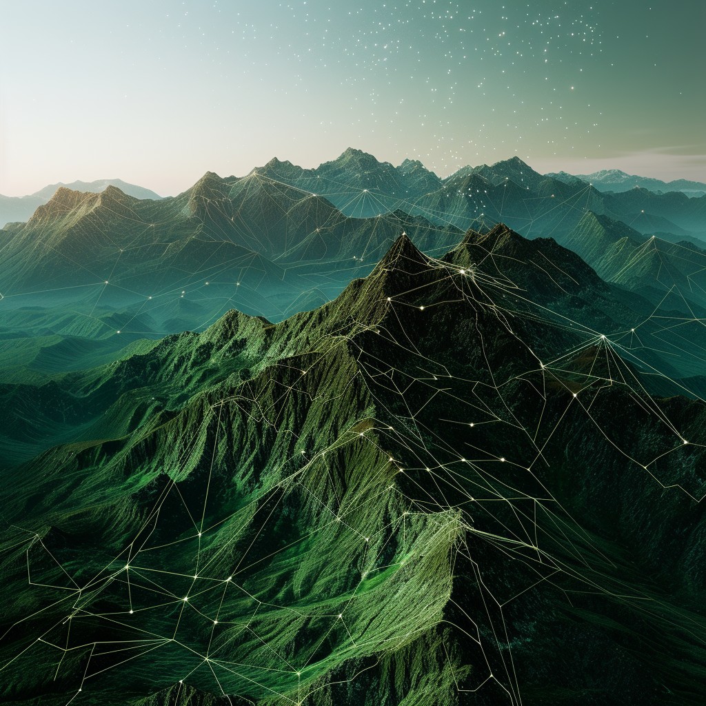 Free Digital Mountain Peaks Image - Mountains, Digital, Landscape ...