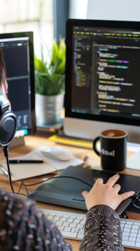 Free Coder at Work Image - Coder, Programming, Headphones | Download at ...