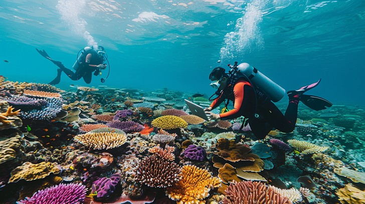 Diving Exploration Examples Free Underwater Diving Exploration Image - Underwater, Divers, Coral ...