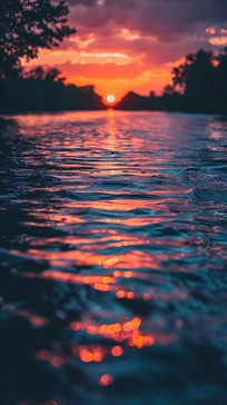 Free Sunset River Glow Image - Sunset, River, Glow | Download at StockCake